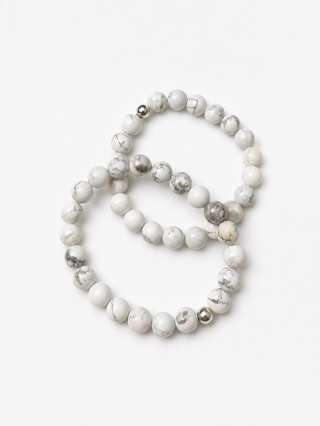 Bracelet Howlite blanche A