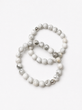 Bracelet Howlite blanche A