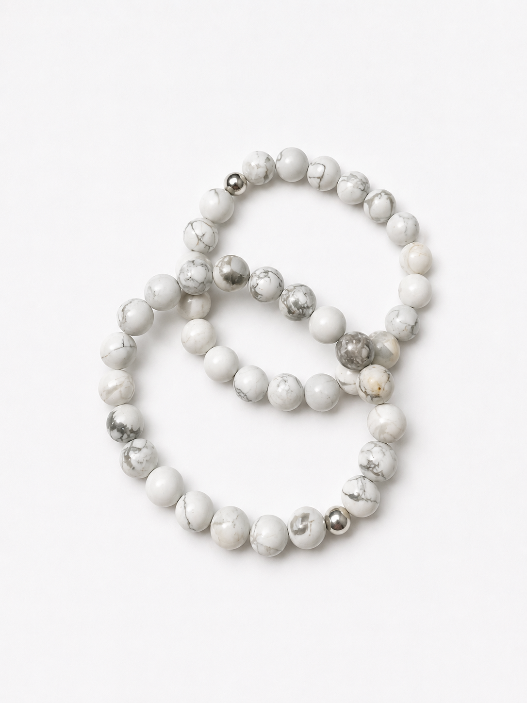 Bracelet Howlite blanche A