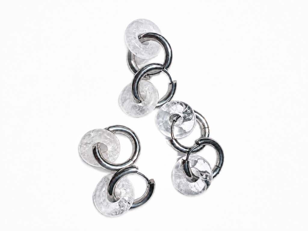 Boucles d'oreilles Cristal de Roche