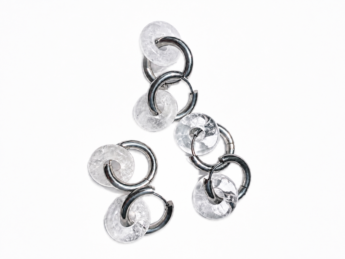 Boucles d'oreilles Cristal de Roche