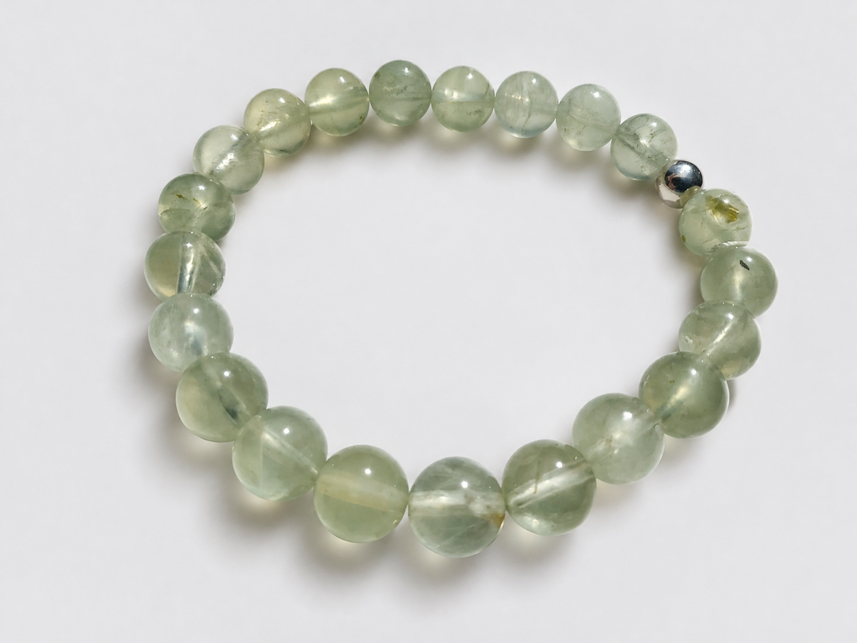 Bracelet perles Préhnite AA 8mm