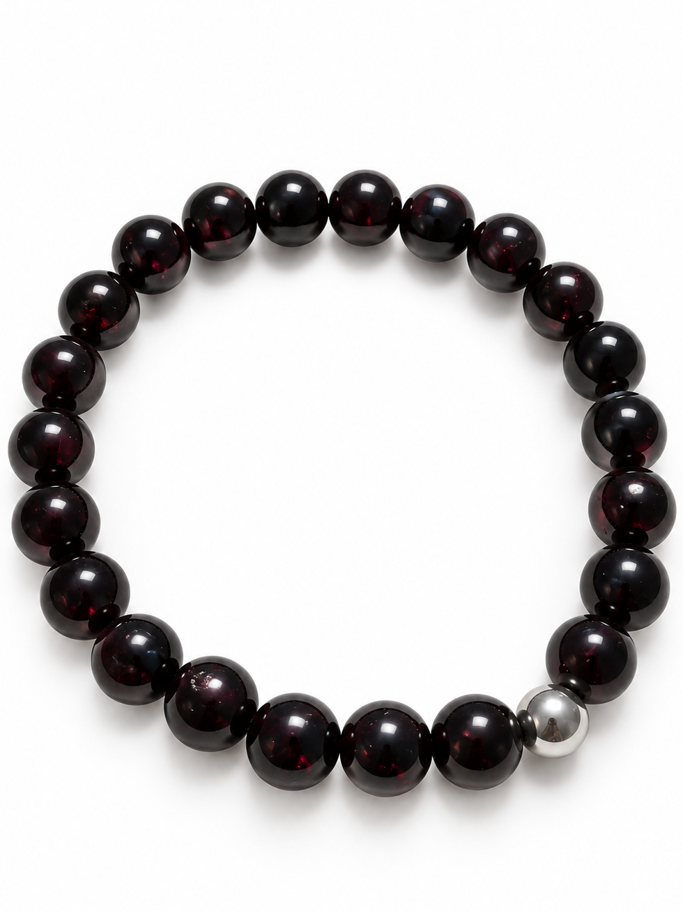 Bracelet Grenat Rouge AA 8mm