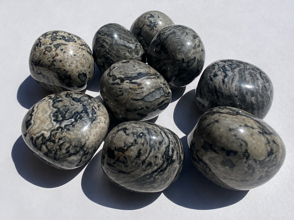 Pierre Agate crazy lace grise
