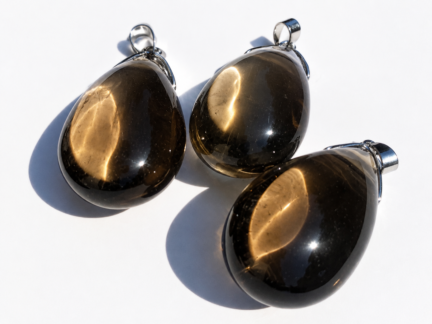 Pendentif quartz fumé 3.5cm