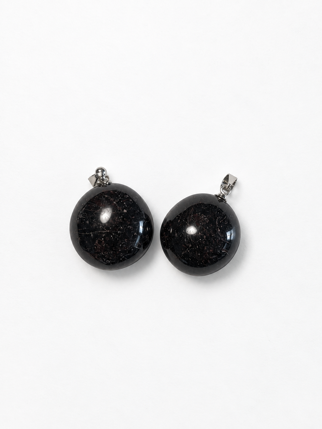 Pendentif Pierre roulée grenat rouge AA