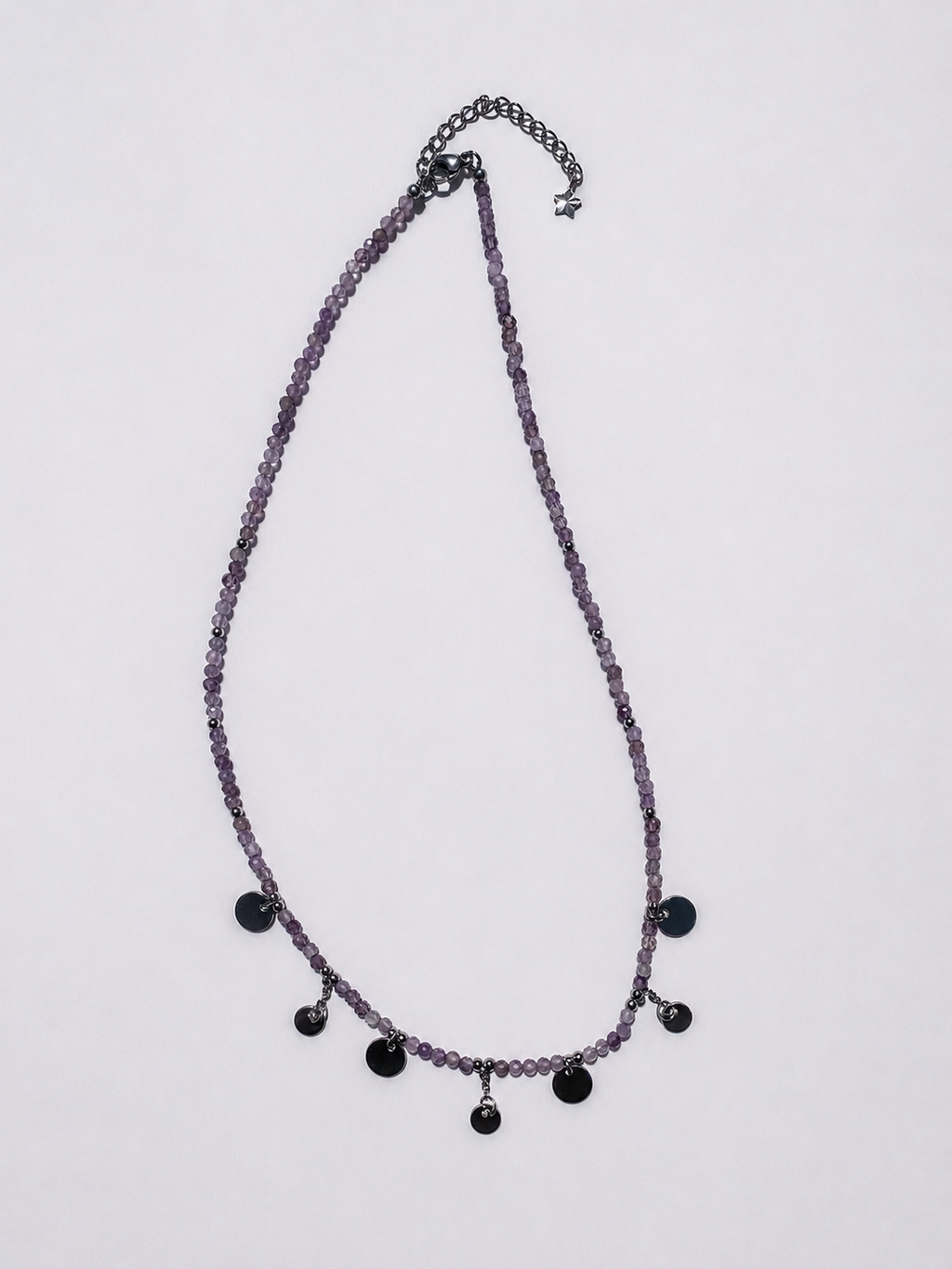 Collier Argent et Améthyste