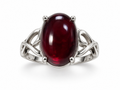 Bague argent 925 Grenat rhodolite AAA