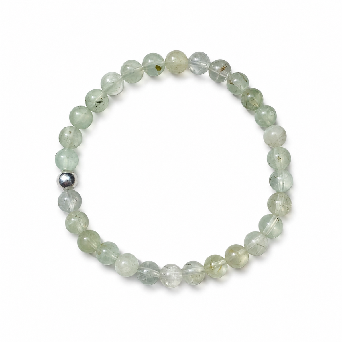 Bracelet perles Préhnite AA 6mm
