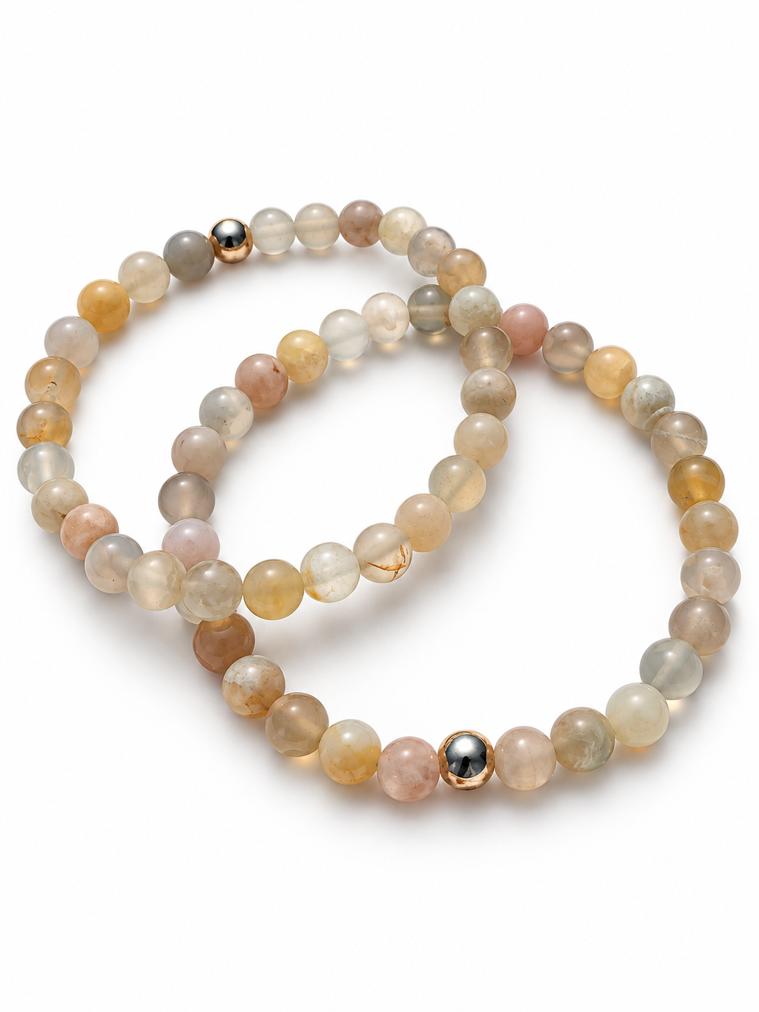 Bracelet Agate fleur de cerisier AA 6mm