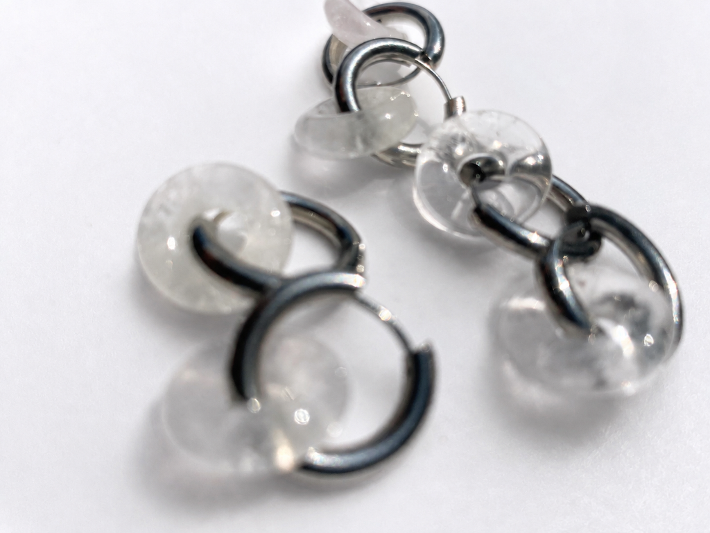 Boucles d'oreilles Cristal de Roche