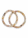 Bracelet Agate fleur de cerisier AA 6mm