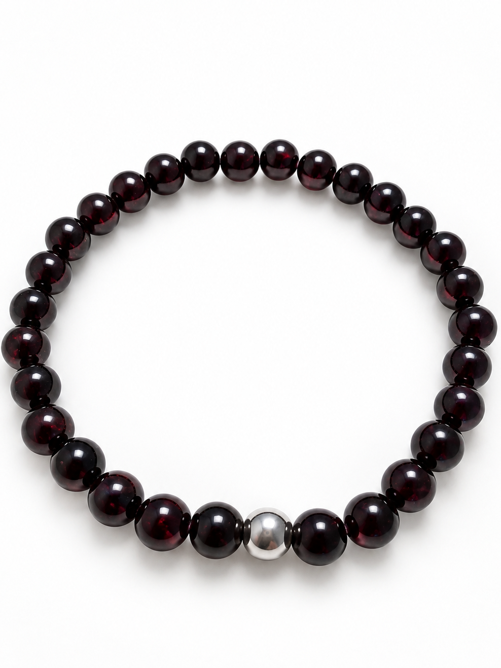 Bracelet Grenat Rouge AA 6mm