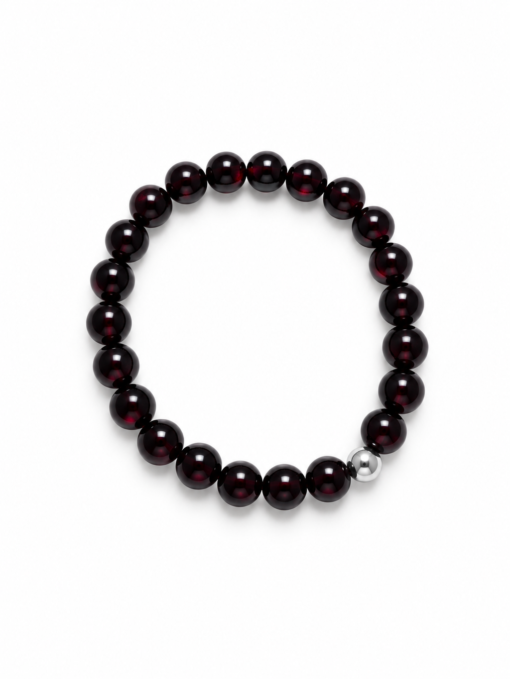 Bracelet Grenat Rouge AA 8mm