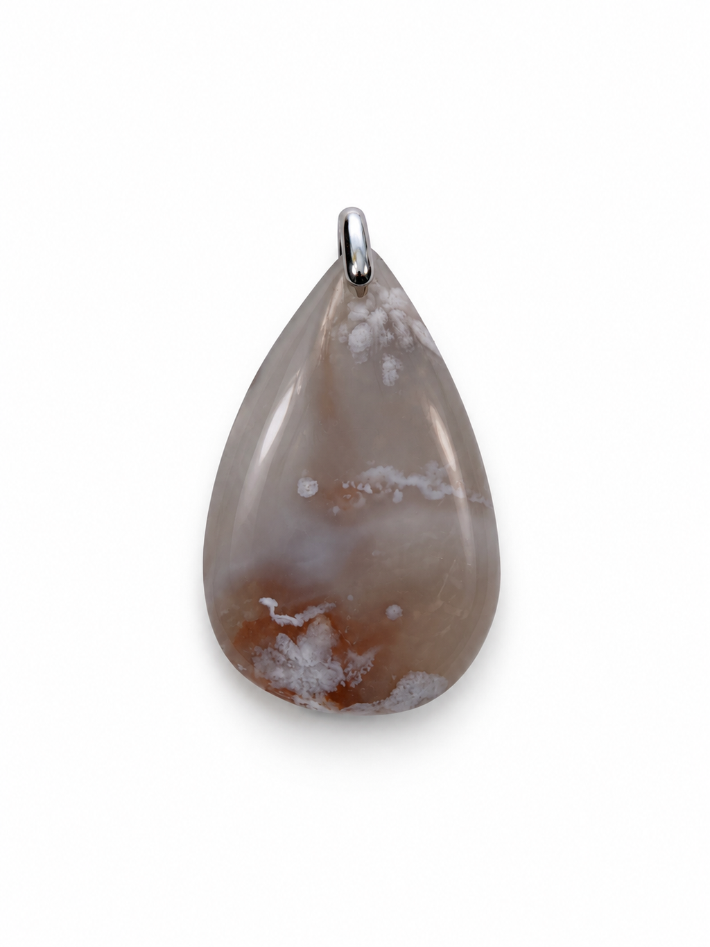 Pendentif Fleur agate de cerisier