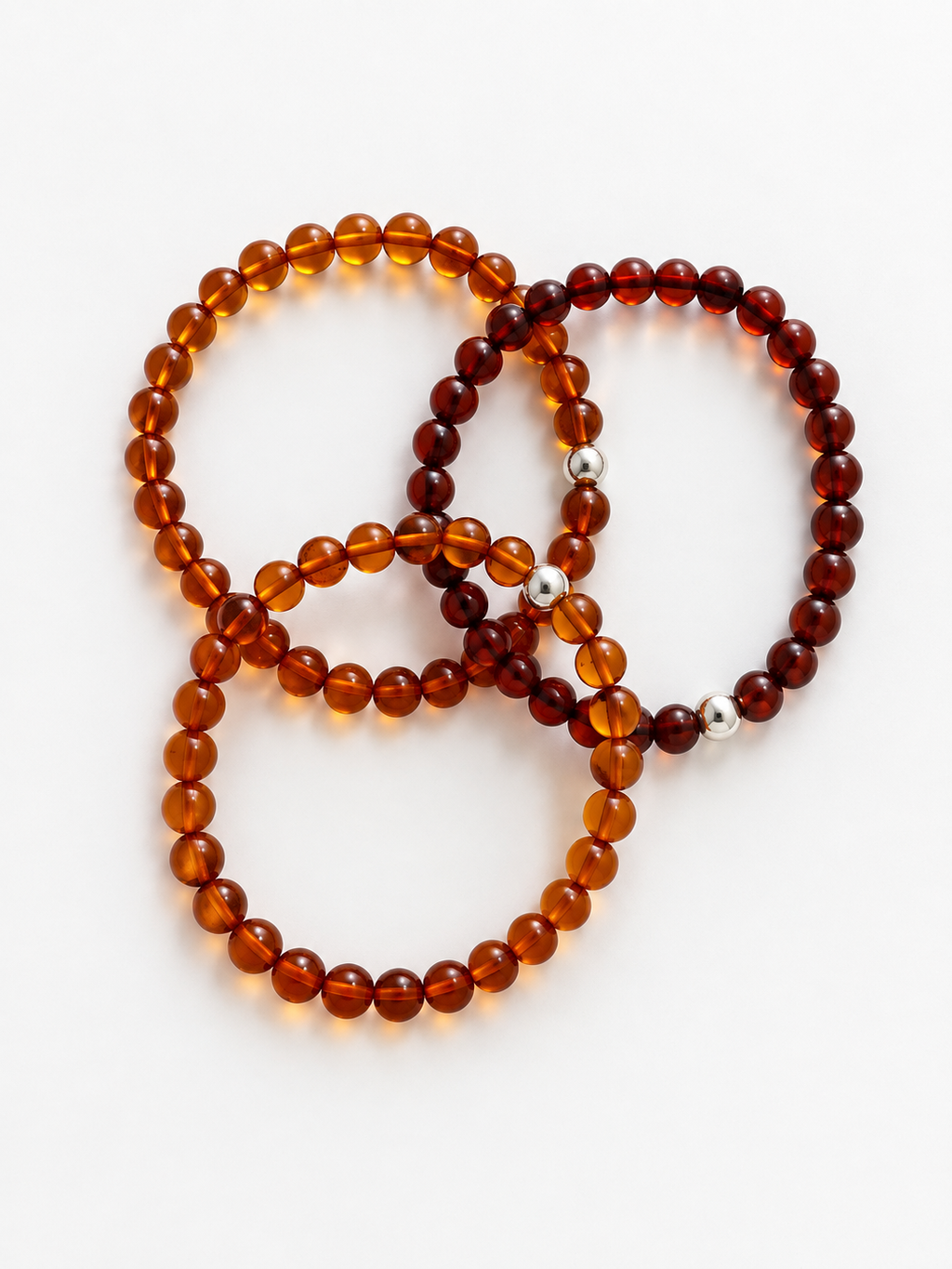 Bracelet Ambre Claire/Foncée/Cognac AA