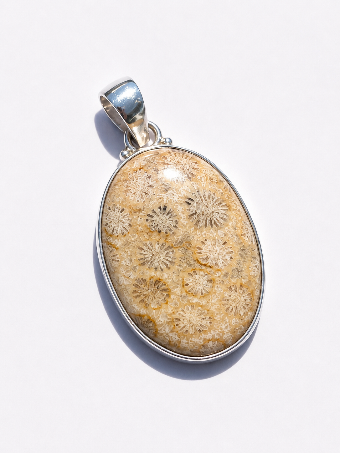 Pendentif Corail fossile 3.5cm