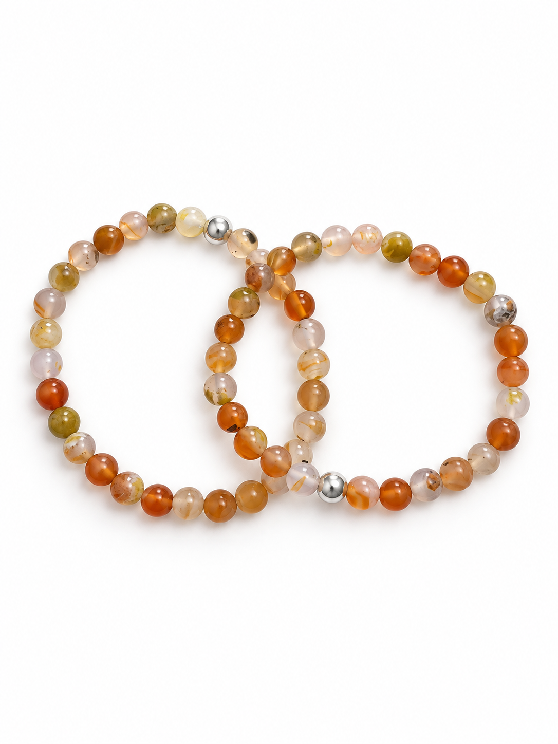 Bracelet Agate de feu AA 6mm