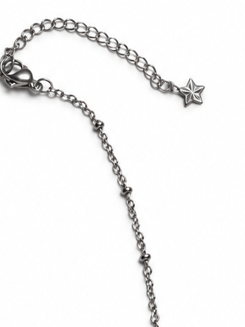 Collier argent Grenat rhodolite AA