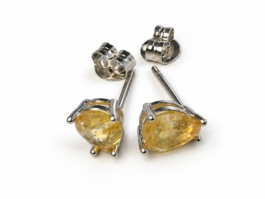 Boucles d'oreilles Citrine AA