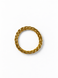 Bracelet Jonc bouddhiste tressé doré