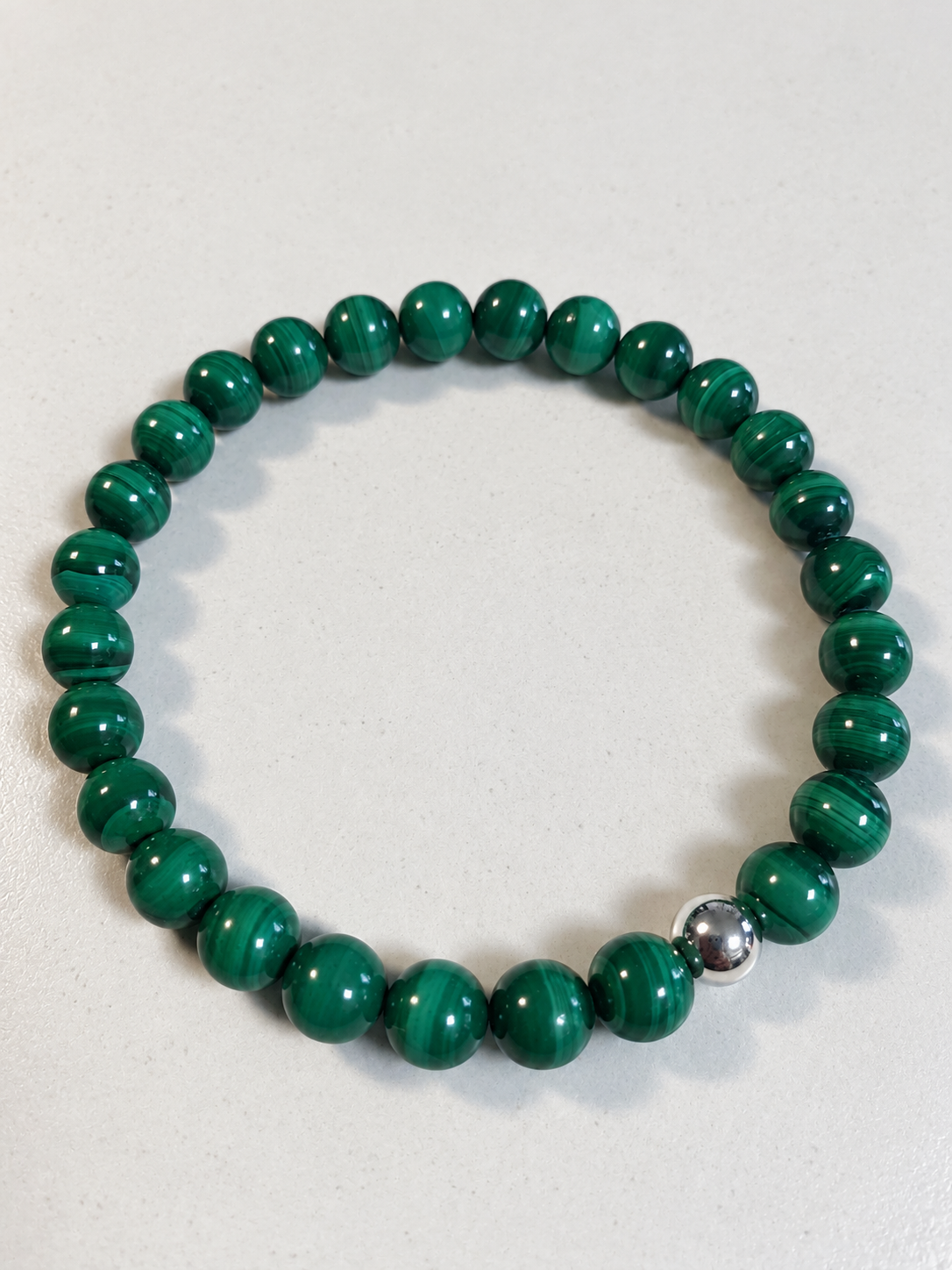 Bracelet Malachite 6mm