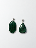 Pendentif Argent 925 aventurine verte