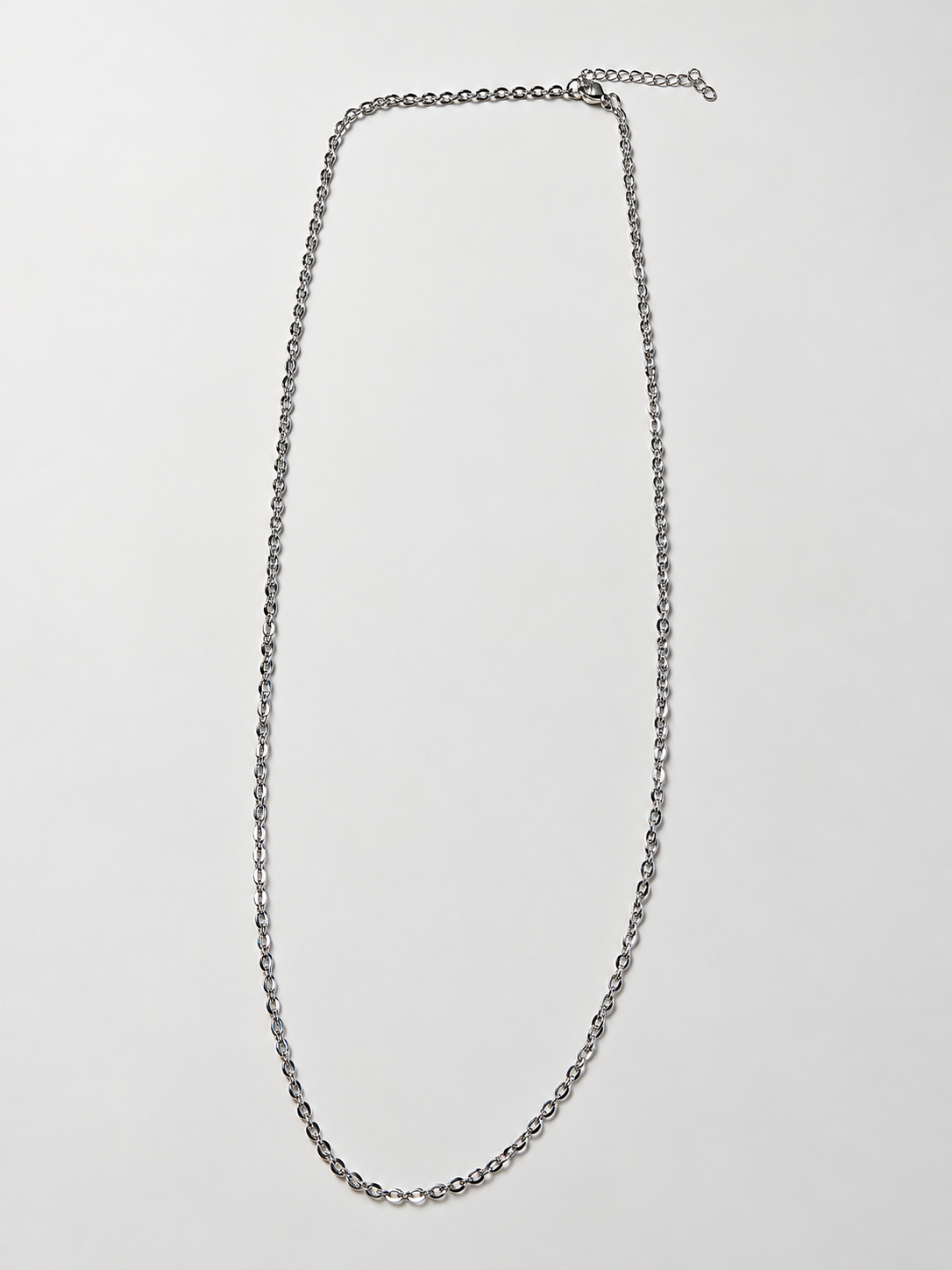 Chaine maille forçat argentée modèle 6