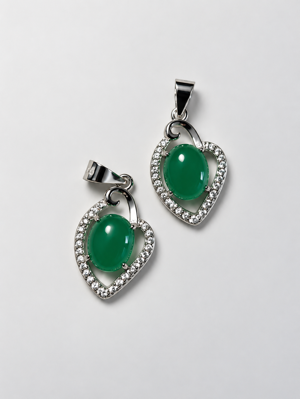 Pendentif argent chrysoprase AA+