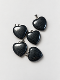 Pendentif coeur hématite A