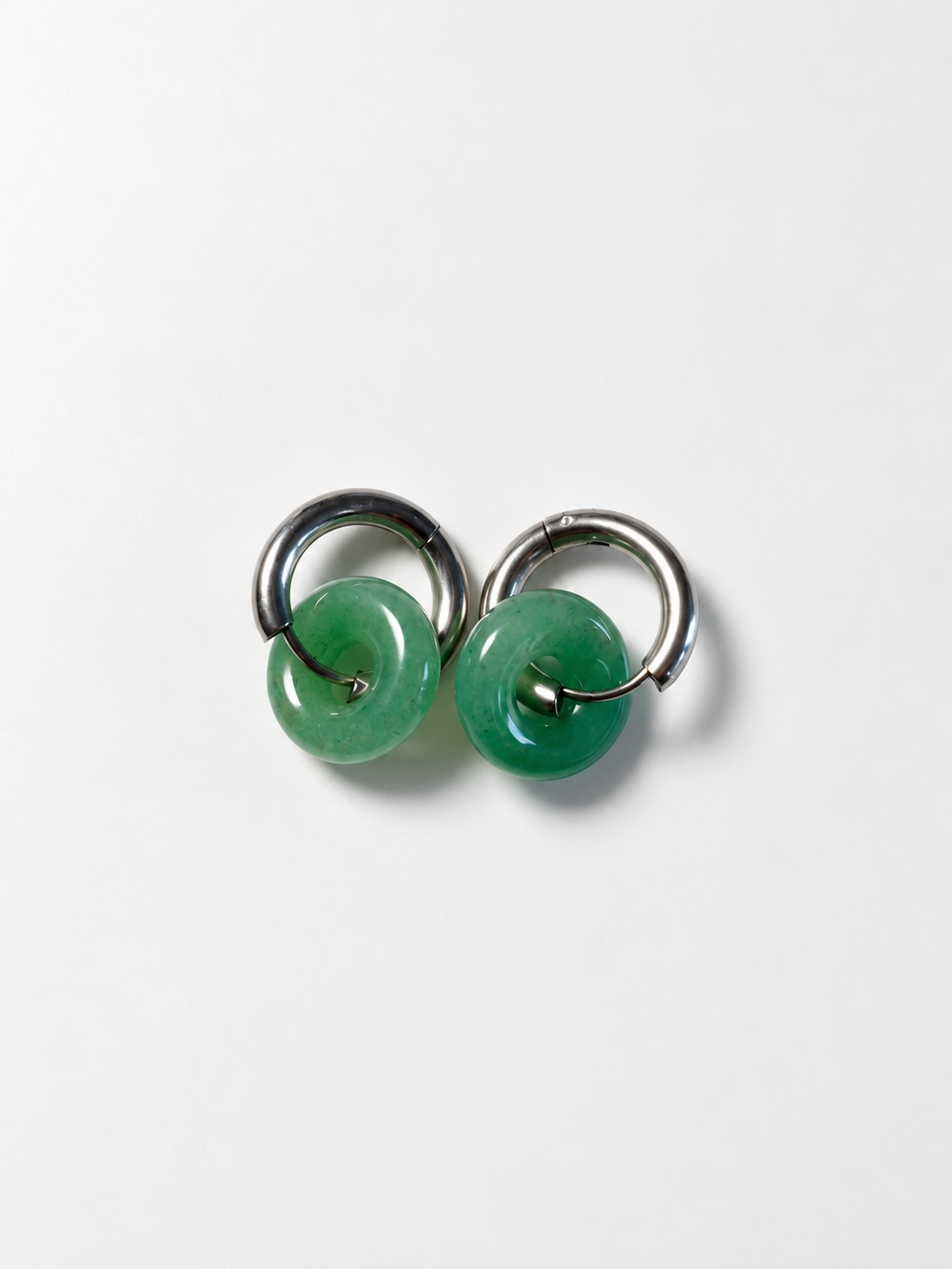 Boucles d'oreilles aventurine verte A