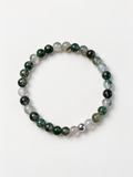 Bracelet Agate mousse AA+ 6mm