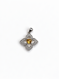 Pendentif Argent Citrine AAA