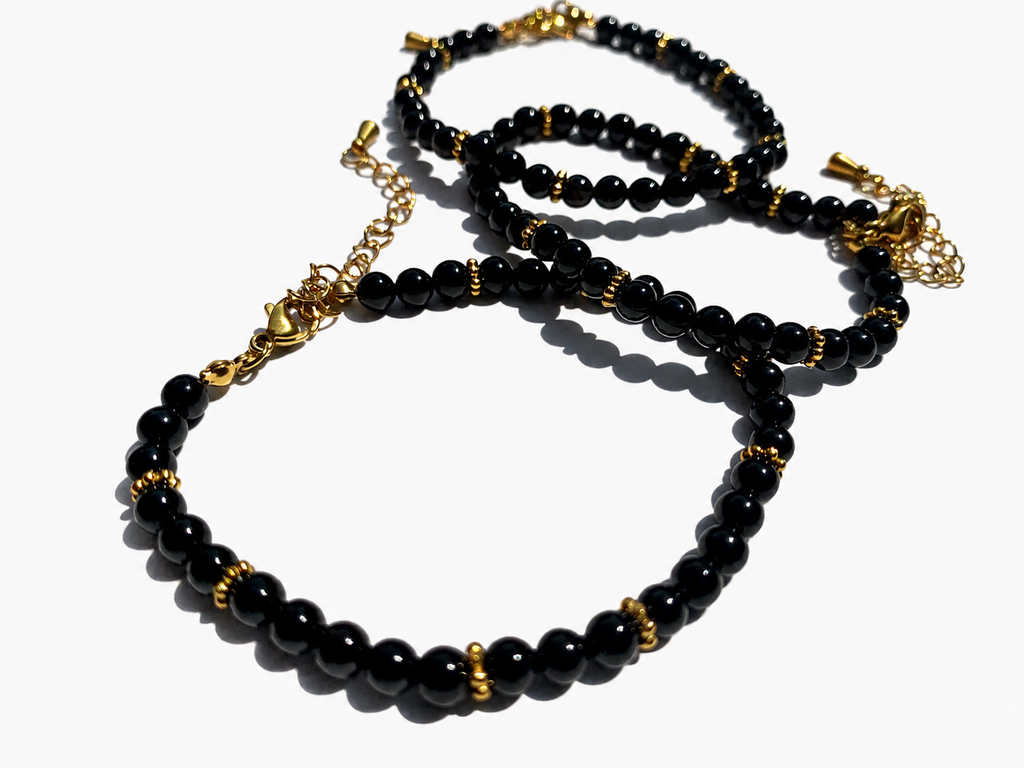 Bracelet doré Onyx