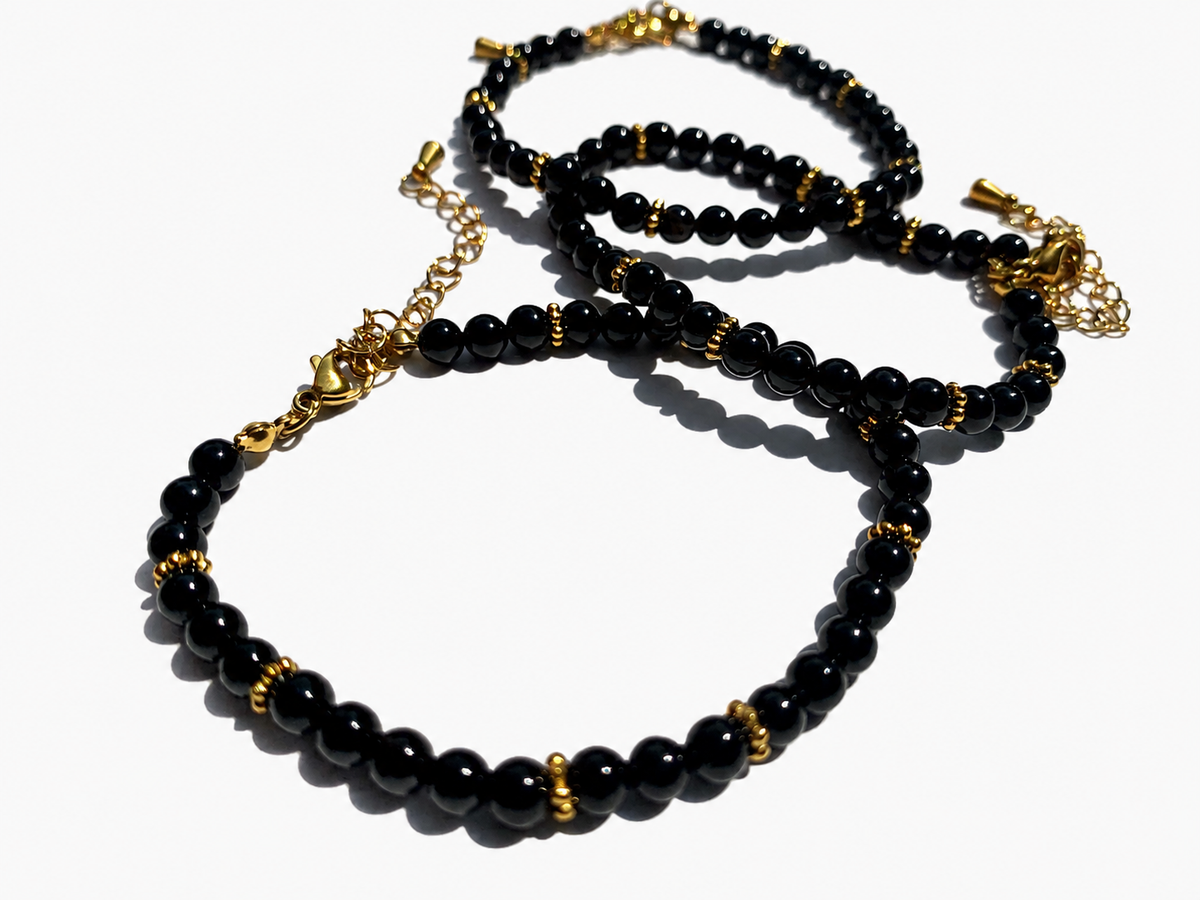 Bracelet doré Onyx