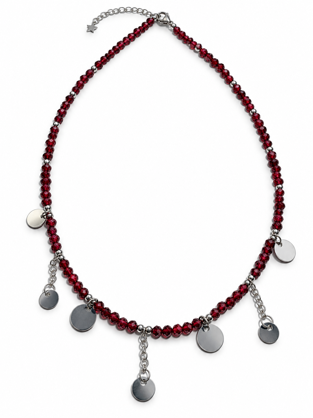 Collier grenat rouge AAA