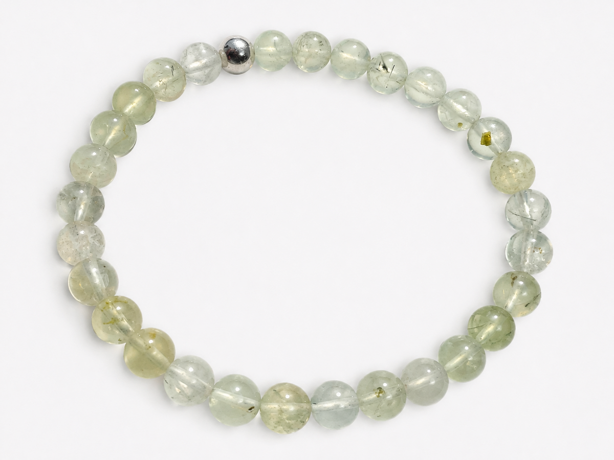 Bracelet perles Préhnite AA 6mm