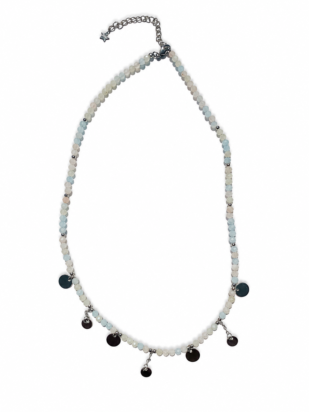 Collier Argent et Béryls