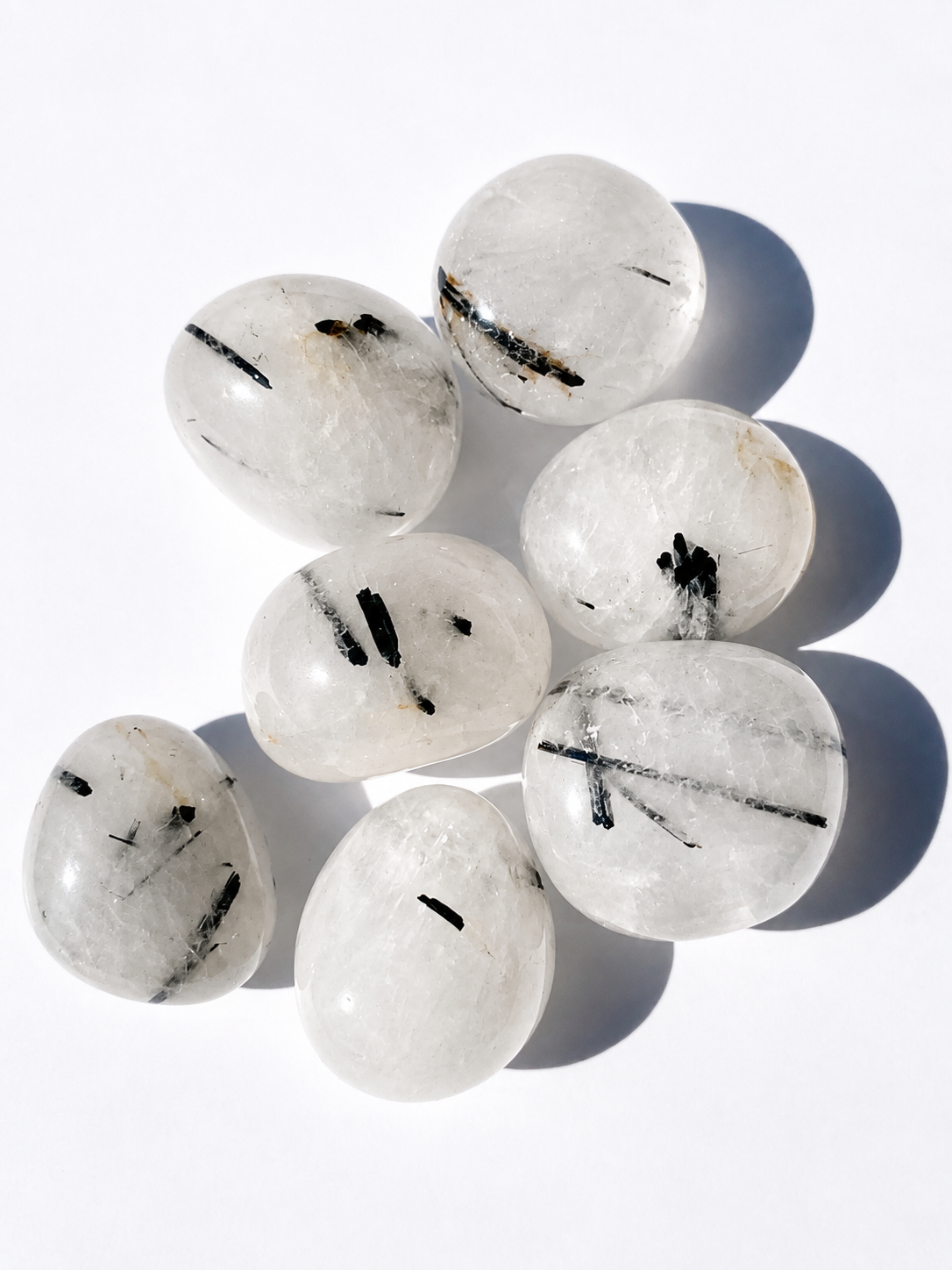 Pierre roulée quartz tourmaline AA
