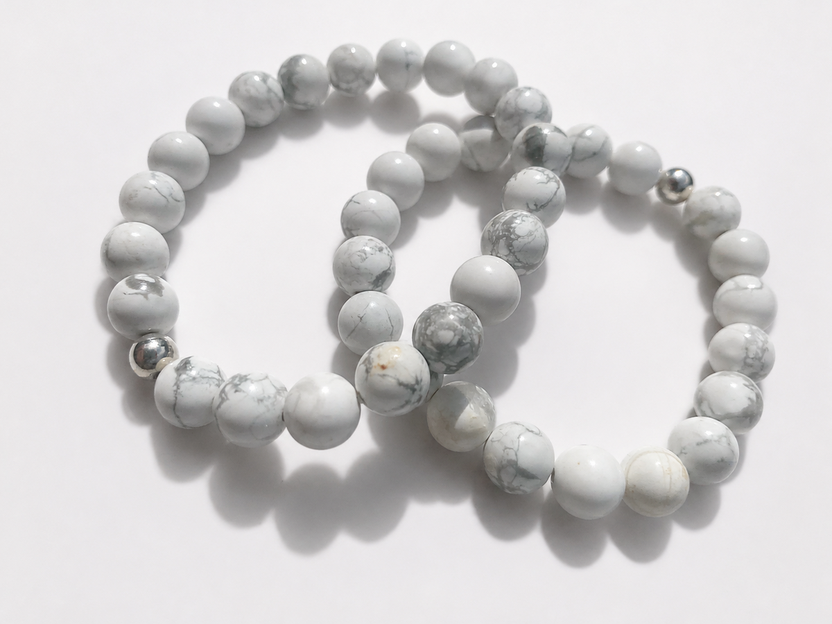Bracelet Howlite blanche A