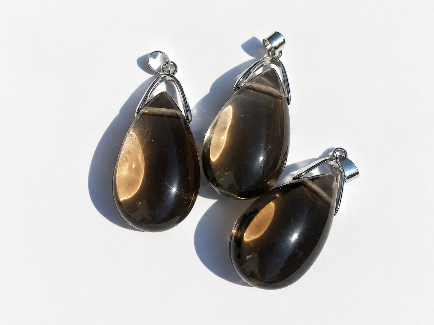 Pendentif quartz fumé 3.5cm