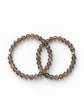 Bracelet Agate grise AA 6mm