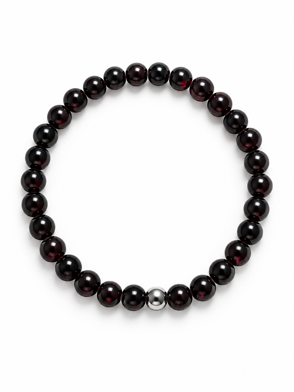 Bracelet Grenat Rouge AA 6mm
