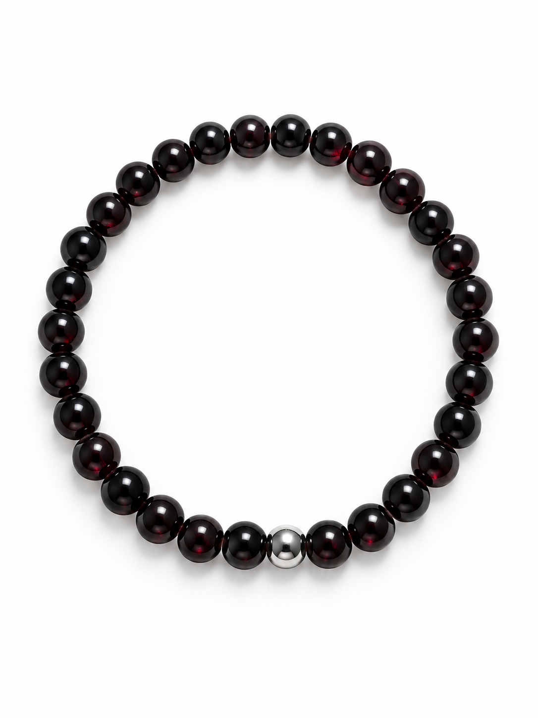 Bracelet Grenat Rouge AA 6mm