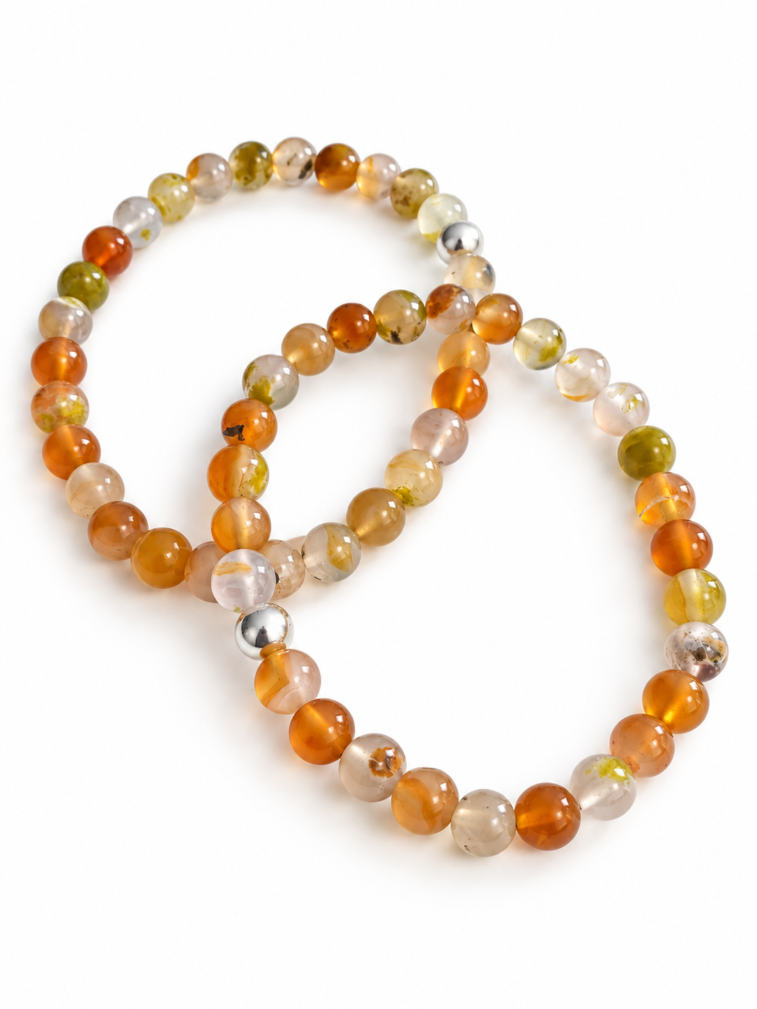 Bracelet Agate de feu AA 6mm