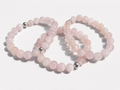 Bracelet quarzt rose AA 8mm