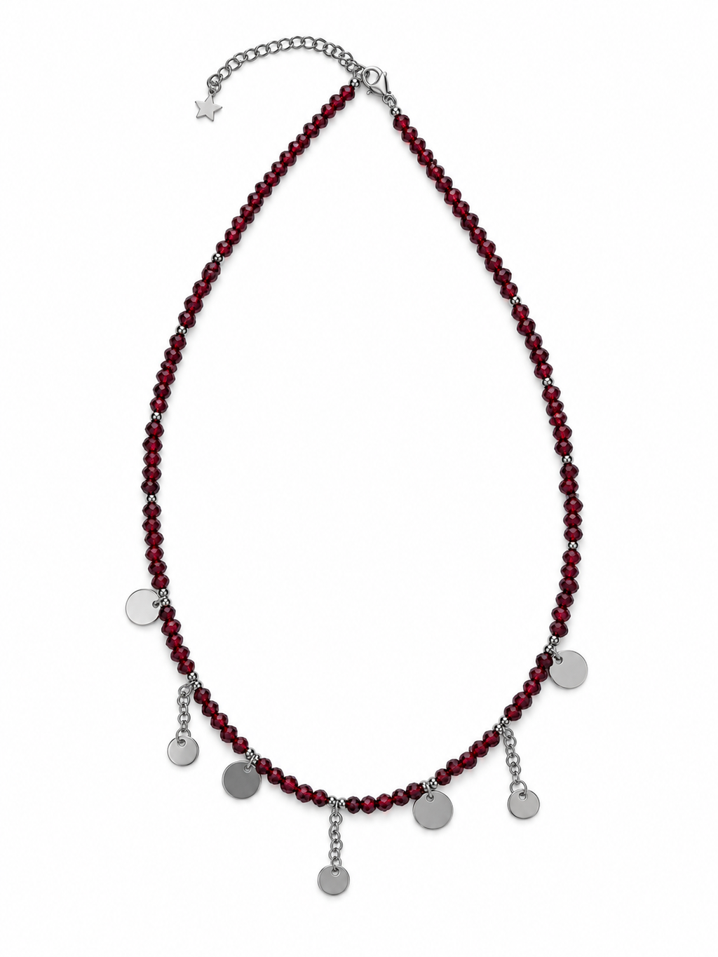 Collier grenat rouge AAA